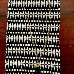 Long statement pendant necklace